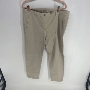 iBlues Osvaldo Womens Tan New Straight Leg Misrise Trouser Dress Pant 12